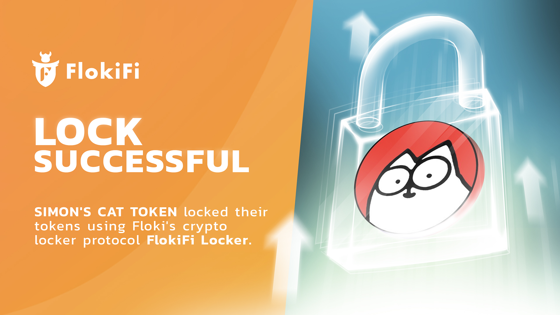 Simon's Cat locked $15M+ of $CAT LP tokens using Floki's crypto locker